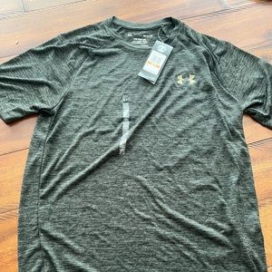 Under Armour, short sleeve, green, Mens Small